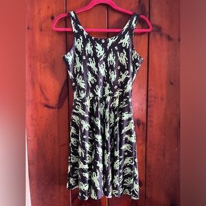 Black milk neon ghosts scoop skate dress size S